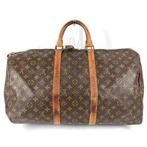 LOUIS VUITTON M41426 Monogram Old Type Keepall50 Hand Bag Monogram Duffle Bag